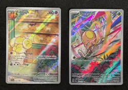 Pokemon TCG Fidough 213/198 Toedscol 201/198 Scarlet & Violet Full Art *NM - Image 1