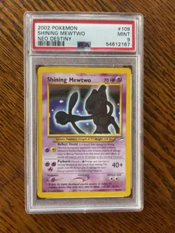 2002 POKEMON NEO DESTINY #109 SHINING MEWTWO PSA 9 - Image 1