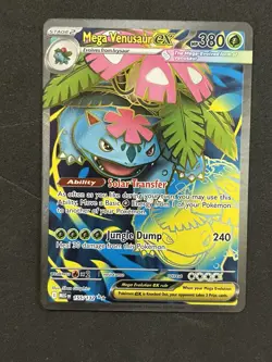 Mega Venusaur ex Full Art Ultra Rare 155/132 Pokemon Mega Evolution English - Image 1