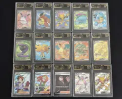 15 Lot OCD 10 Sr Holo Full Arts Lot Pokemon TCG Chinese Card 151 Charizard -SQ - Image 1