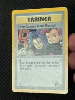 Here Comes Team Rocket 15/82 Holo Pokemon Card Team Rocket Unlimited WOTC Rare - Image 2