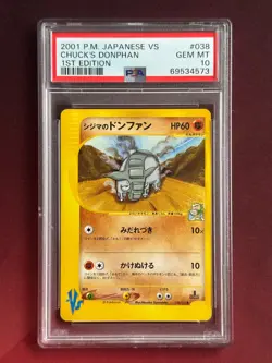 CHUCK'S DONPHAN 038/141 VS Series Japanese PSA 10 GEM MINT Pokemon TCG card - Image 1