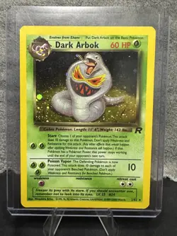 2000 Dark Arbok 2/82 Team Rocket Rare Pokemon Card Vintage TCG - LP - Image 1