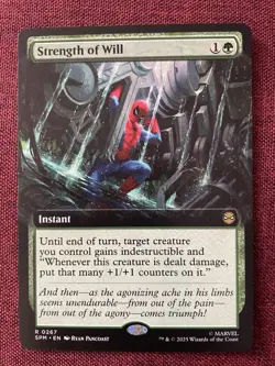 Strength of Will #267 EXTENDED NM/M MTG Spiderman Magic Card - Image 1