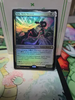 Silk, Web Weaver 145 MTG Marvel's Spider-Man FOIL NM/M - Image 1
