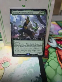Lizard, Connors's Curse (Extended Art) Rare MTG Spider-Man - Image 1