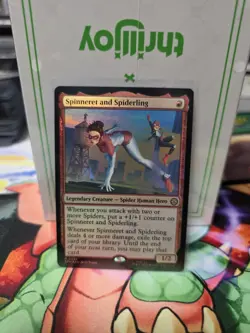 MTG Spinneret and Spiderling 0094 Foil Marvel's Spider-Man NM SPM - Image 1