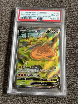 2022 Pokemon Charizard V Ultra Premium Collection PSA 10 Gem MT Card - Image 1
