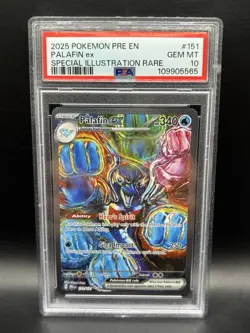 Palafin ex 151/131 SIR Pokemon 2025 Prismatic Evolutions PSA 10 - Image 1