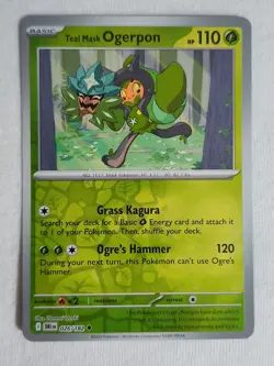 Teal Mask Ogerpon #26/182 Destined Rivals 2025 Reverse Holo Pokemon TCG - Image 1