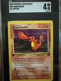 2000 Pokemon Graded Vintage Lot Charmander 1st Ed Dark Flareon 1st Ed And Mew #8 - Image 2