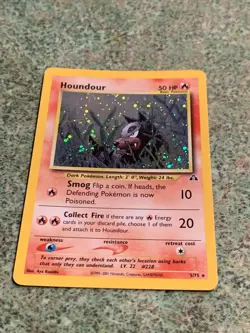 Pokemon TCG Houndour 5/75 Holo Unlimited Neo Discovery MP - Image 3