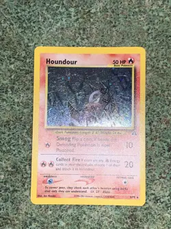 Pokemon TCG Houndour 5/75 Holo Unlimited Neo Discovery MP - Image 4