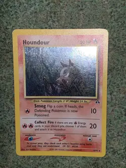 Pokemon TCG Houndour 5/75 Holo Unlimited Neo Discovery MP - Image 5