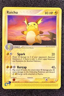 Raichu - EX Team Magma vs Team Aqua Regular Rare 13/95 (2004) Pokemon TCG - Image 1