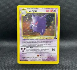 Gengar 5/62 Fossil Set Holo 1995-98 (English) Pokemon TCG HP - Image 1