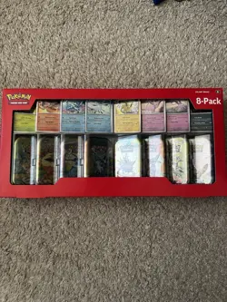 Pokemon TCG Prismatic Evolutions Costco 8 Mini-Tin Bundle - Image 1