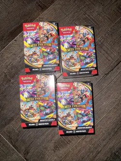 SEALED Pokemon Mega Evolutions Booster Bundle - (Lot Of 4) - Image 1