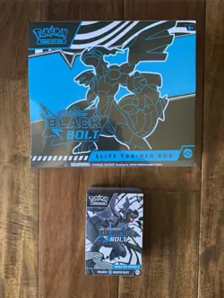 Pokemon TCG Scarlet & Violet Black Bolt Elite Trainer Box + Booster Bundle New - Image 1