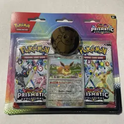 Pokemon TCG Prismatic Evolutions 2 pack Blister Eevee New Sealed Mint Rare SP 🔥 - Image 1