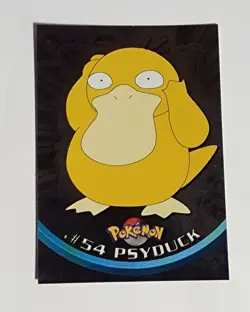 2000 Pokemon Topps Chrome TV PSYDUCK #54 Base BC - Image 1