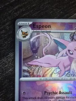 Pokemon TCG Prismatic Evolutions Espeon (Master Ball) 33/131 English NM - Image 2