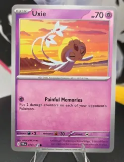 Uxie 078/191 Sv08: Surging Sparks Regular - Pokemon - Free Shipping - NM - Image 1
