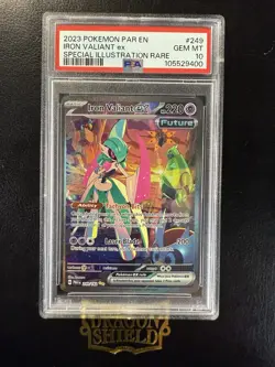 Iron Valiant ex 249/182 SIR 2023 Pokemon SWSH Paradox Rift Alt Art PSA 10 - Image 1