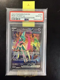 Iron Valiant ex 249/182 SIR 2023 Pokemon SWSH Paradox Rift Alt Art PSA 10 - Image 3