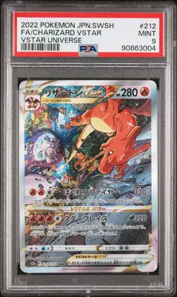 PSA 9 MINT JAPANESE POKEMON 2022 CHARIZARD VSTAR 212/172 V. UNIVERSE S12a - Image 1