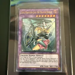 Yu-Gi-Oh Dark Magician Girl the Dragon Knight DLCS-EN006 UR 1st Edition Alt Art - Image 1