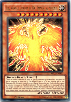 The Winged Dragon of Ra - Immortal Phoenix - MIL1-EN001 - Ultra Rare Yugioh - Image 1