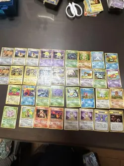 Pokemon Card Lot 34pcs Japanese Vintage Old Back Set Bulk 1996-2000 - Image 1