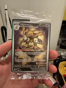 Alakazam Promo 009 Pokemon Center Exclusive Sealed Card Mep En Promo Sealed New - Image 1