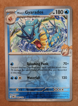 Pokemon- Misty's Gyarados 049/182- Destined Rivals- Reverse Holo Card - Image 1