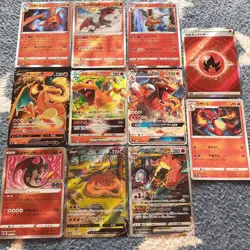 Pokemon Card Charizard Lot of 11 Japanese Holo Rare Set - Image 1