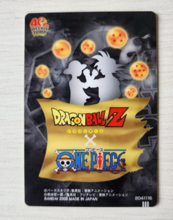 PREORDER Luffy & Son Goku Dragon Ball x One Piece Jump 40th Anniversary Card - Image 2