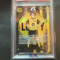 One Piece Monkey D Luffy BVB Dortmund Promo English ST13 003 PSA10 Rare Card - Image 2