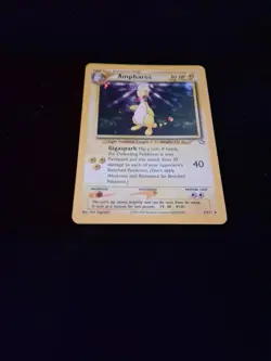 Ampharos Pokemon TCG Neo Genesis Holo Card 1/111 Unlimited Rare LP Condition - Image 5