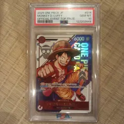 One Piece Monkey D Luffy Flagship Battle Winner Promo PSA10 Rare Card - Image 1