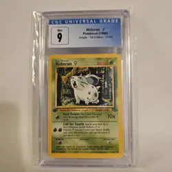 CGC 9 MINT - Nidoran Jungle 1st Edition 1999 Pokemon Card 57/64 - Image 1