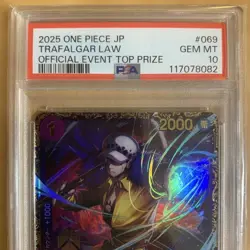 One Piece Trafalgar Law Flagship Battle Promo PSA10 Rare Tournament Prize Card - Image 1