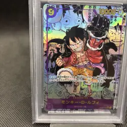 One Piece Monkey D Luffy SEC Comic Parallel OP09 PSA10 Emperor Edition Card - Image 4