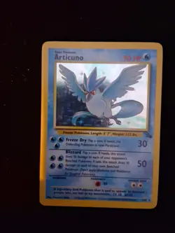 Articuno Holo Rare Card 2/62 Fossil Set lightly played - Pokemon TCG 1999 - Image 1