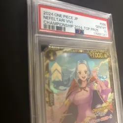One Piece Nefeltari Vivi Championship 2024 Top Prize 086 PSA10 Ultra Rare Card - Image 3