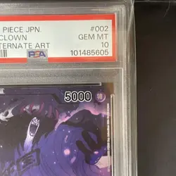 One Piece Caesar Clown L Leader Parallel OP10 002 PSA10 Royal Bloodline Card - Image 4