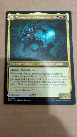 MTG Eddie Brock / Venom Lethal Protector #55 SPM NM Spiderman Magic Marvel - Image 2