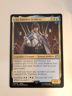 MTG - Cid, Timeless Artificer (0418) U FINAL FANTASY 418 LP-NM - Image 1