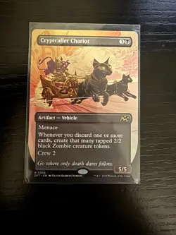 MtG DFT Cryptcaller Chariot #306 Borderless Non - Foil - Image 1