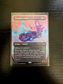 MTG Aetherdrift REVVED UP SHOWCASE R Demonic Junker #0307 - Image 1